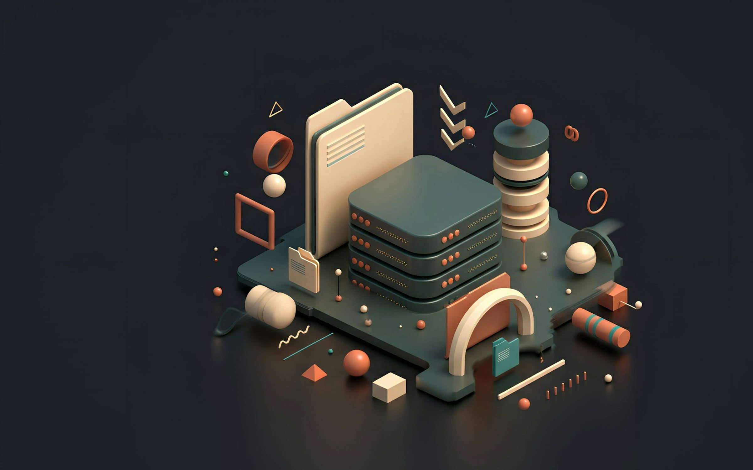 Dossier de documents, rendu 3D